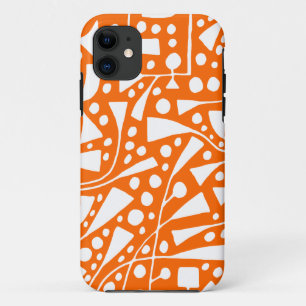 Coque Case-Mate Pour iPhone 120112 Blanc sur orange