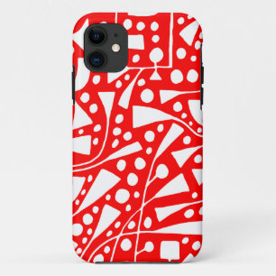 Case-Mate iPhone Case 120112 Blanc sur rouge