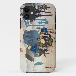 Coques Pour iPhone 12. 三 島 宿, 重 Mishima-juku, Hiroshige, Ukiyo-e, 広