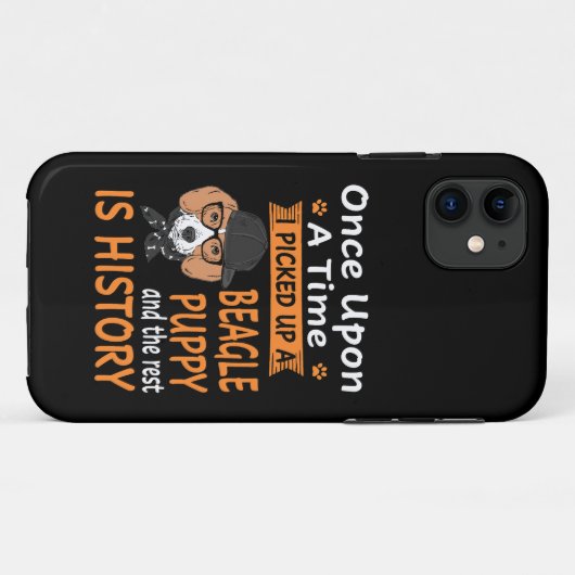 Coques Case-Mate iPhone 14 Un Sur Un Beagle De Temps Chiot (Dos (Horizontal))