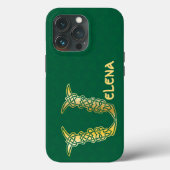 Coques Case-Mate iPhone 16e siècle Celtic Knot Capitale décorative V (Verso)