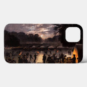 Coques Case-Mate iPhone 1870 Patinage sur glace à Londres (Verso (horizontal))