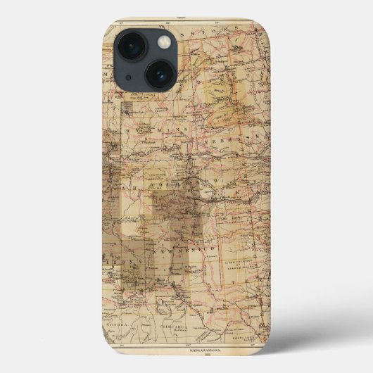 Coques Case-Mate iPhone 1878 Carte des relevés géographiques américains 2 (Verso)