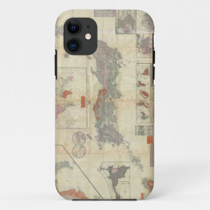 Etui iPhone Case-Mate 1895 Meiji 28 Carte japonaise de l'Empire japonais