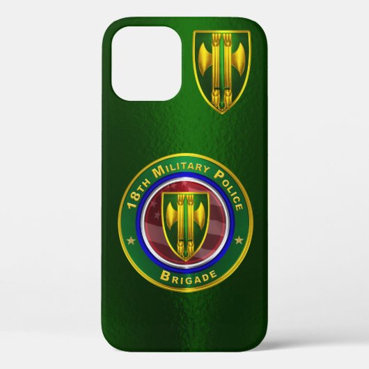 Coques Case-Mate iPhone 18e brigade de la police militaire  (Verso)