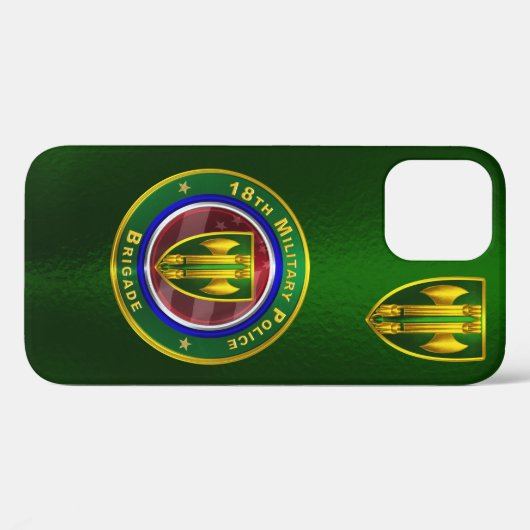 Coques Case-Mate iPhone 18e brigade de police militaire Customisée (Verso (horizontal))