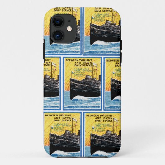 Coques Case-Mate iPhone 1910 Détroit à Buffalo Steamship (Dos)