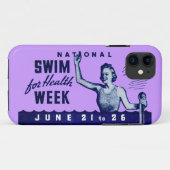 Coques Case-Mate iPhone 1935 Nage Pour La Santé (Dos (Horizontal))