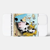 Coques Case-Mate iPhone 1/2 Vache 1/2 Sirène Moomaid Drôle (Verso (horizontal))
