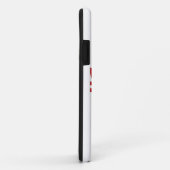 Coques Case-Mate iPhone #1 Papa Moustache rouge blanc et bleu - Numéro un (Dos/Droite)