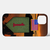 Coques Case-Mate iPhone 1ère infanterie grand rouge 1 vétérans vétérans vé (Verso (horizontal))