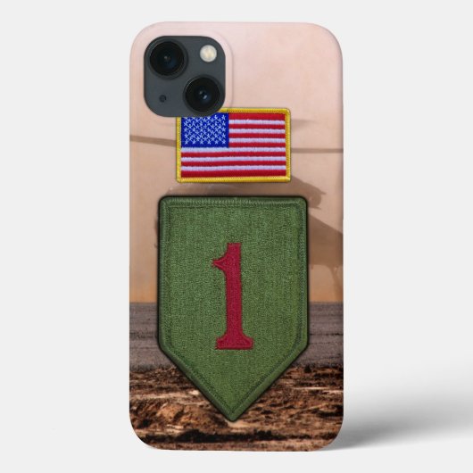 Coques Case-Mate iPhone 1ère infanterie grand rouge 1 vétérans vétérans vé (Verso)