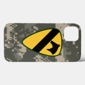 Coques Case-Mate iPhone 1re division de cavalerie Camo numérique "Première (Verso (horizontal))