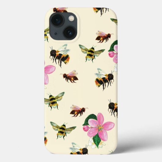 Coques Case-Mate iPhone 2022 Abeilles et bourdons (Verso)