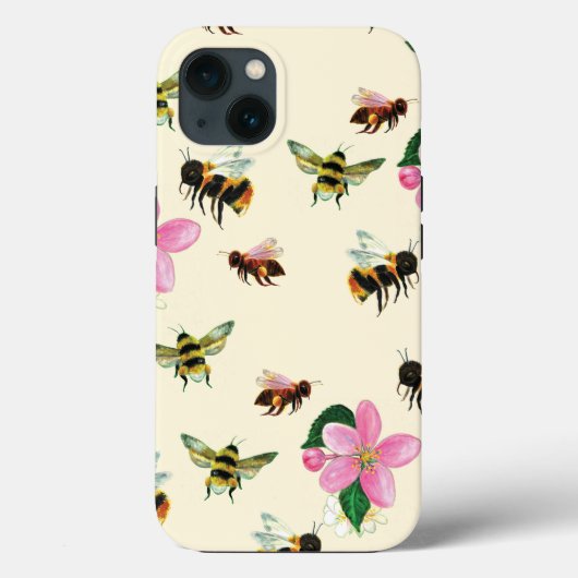 Coques Case-Mate iPhone 2022 Abeilles et bourdons (Verso)