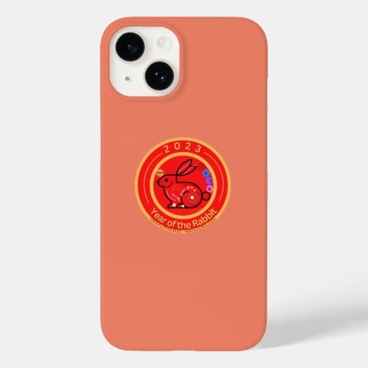Coques Case-Mate iPhone 2023 Année De Design De Lapin (Verso)
