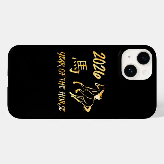 Coques Case-Mate iPhone 2026 Year Of The Horse (Verso (horizontal))