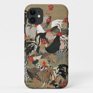 Etui iPhone Case-Mate 20. 群鶏図, troupeau de 若冲 des coqs, Jakuchū, art du