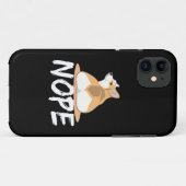 Coques Case-Mate iPhone 21 Nope Corgi (Dos (Horizontal))