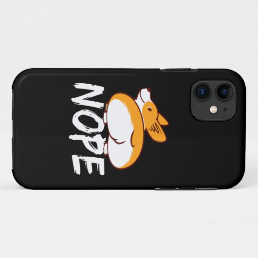 Coques Case-Mate iPhone 23 Nope Corgi (Dos (Horizontal))