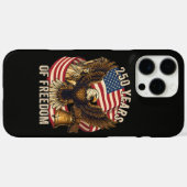 Coques Case-Mate iPhone 250 Ans Américain 1776-2026 (Verso (horizontal))