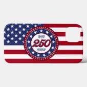 Coques Case-Mate iPhone 250e anniversaire d'Amérique avec le drapeau améri (Verso (horizontal))
