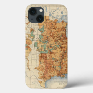 Case-Mate iPhone Case 25 densités d'augmentation de la population, USA,