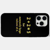 Coques Case-Mate iPhone 2 + 2 = 5 Blague de maths drôle (Verso (horizontal))