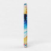 Coques Case-Mate iPhone *~* 2 Aquarelle Mer Plage Sable Parapluie (Dos/Droite)