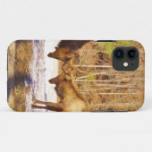 Coques Case-Mate iPhone 2~ deux Bull Elk dans la neige (Dos (Horizontal))