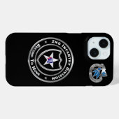 Coques Case-Mate iPhone 2e division d'infanterie (Verso (horizontal))