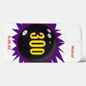 Coques Case-Mate iPhone 300 Jeu violet noir et de téléphone rouge (Verso (horizontal))