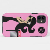 Coques Case-Mate iPhone 311 aviateurs de brune de Fashionista (Dos (Horizontal))