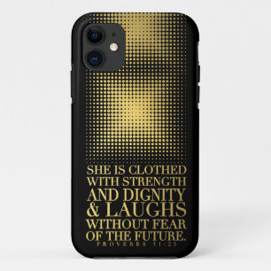Coques Pour iPhone 31:25 noir de proverbes d'or