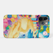 Coques Case-Mate iPhone *~* 3 Aquarelle Mer Plage Sable Parapluie (Dos (Horizontal))