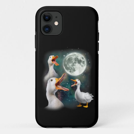 Coques Case-Mate iPhone 3 Canards Hurle À La Lune Drôle Étrange Maudit Can (Dos)