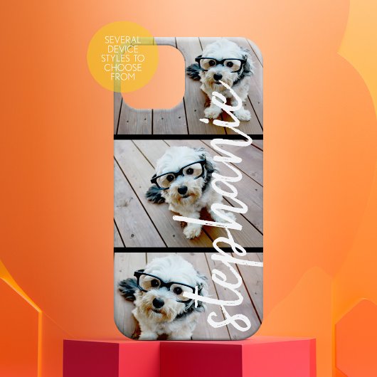 Coques Case-Mate iPhone 3 Collage photo - Photos horizontales avec nom per