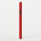Coques Case-Mate iPhone 3 Initiales Monogramme | Rouge & Blanc (ou couleur (Dos/Droite)