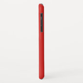 Coques Case-Mate iPhone 3 Initiales Monogramme | Rouge & Blanc (ou couleur (Dos/Gauche)