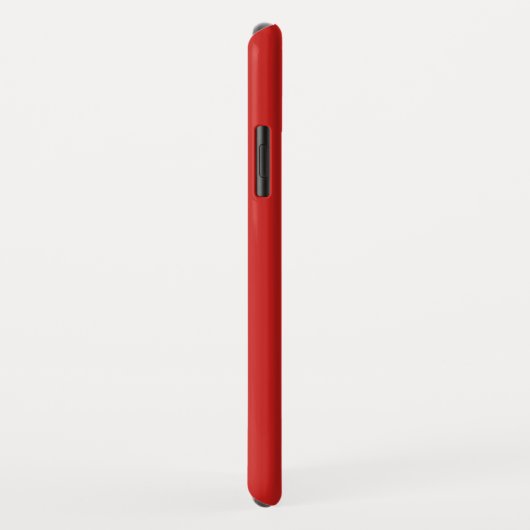 Coques Case-Mate iPhone 3 Initiales Monogramme | Rouge et blanc (ou couleu (Dos/Droite)