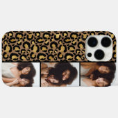 Coques Case-Mate iPhone 3 Photo Brun Et Or Imprimé Léopard (Verso (horizontal))