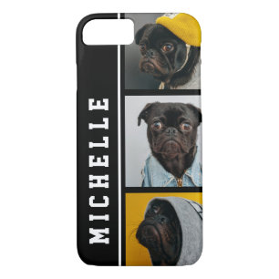 Case-Mate iPhone Case 3 Photo Collage Instagram ajouter votre nom