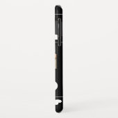 Coques Case-Mate iPhone 3 Photo Collage Nom du chien Coeur noir et blanc (Dos/Gauche)