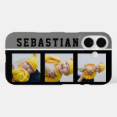 Coques Case-Mate iPhone 3 Photo Et Nom Unique Personnalisé (Verso (horizontal))