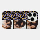 Coques Case-Mate iPhone 3 Photo Violet Et Or Imprimé Léopard (Verso (horizontal))