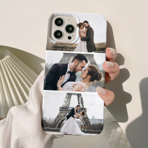 Coque iPhone 15 Mini 3 Photos Collage personnalisé