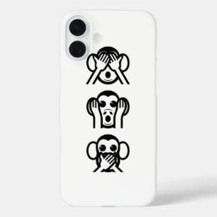 iPhone 16 Plus Case 3 Singes Sages Emoji