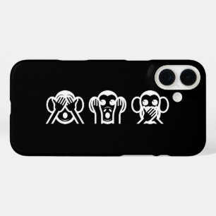iPhone 16 Plus Case 3 Singes Sages Emoji
