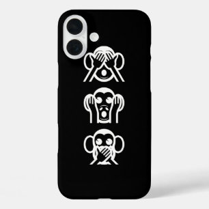 iPhone 16 Plus Case 3 Singes Sages Emoji