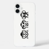 Coques Case-Mate iPhone 3 Singes Sages Emoji (Verso)